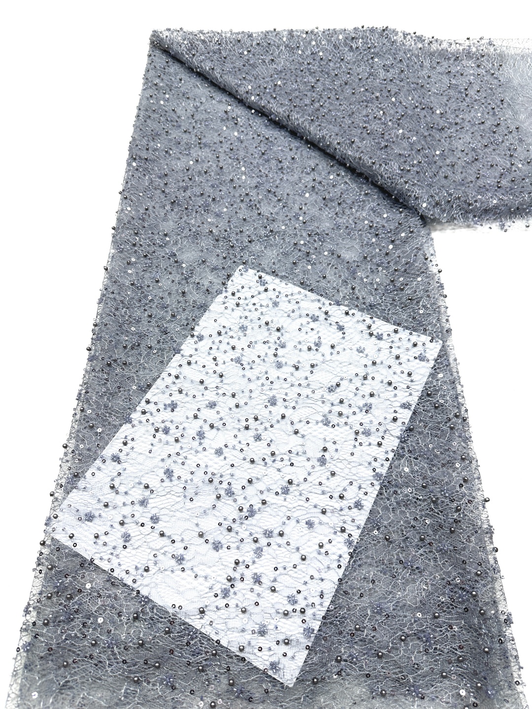Embroidery Net Dress - Luxury Sequins Lace Fabric 2026 High