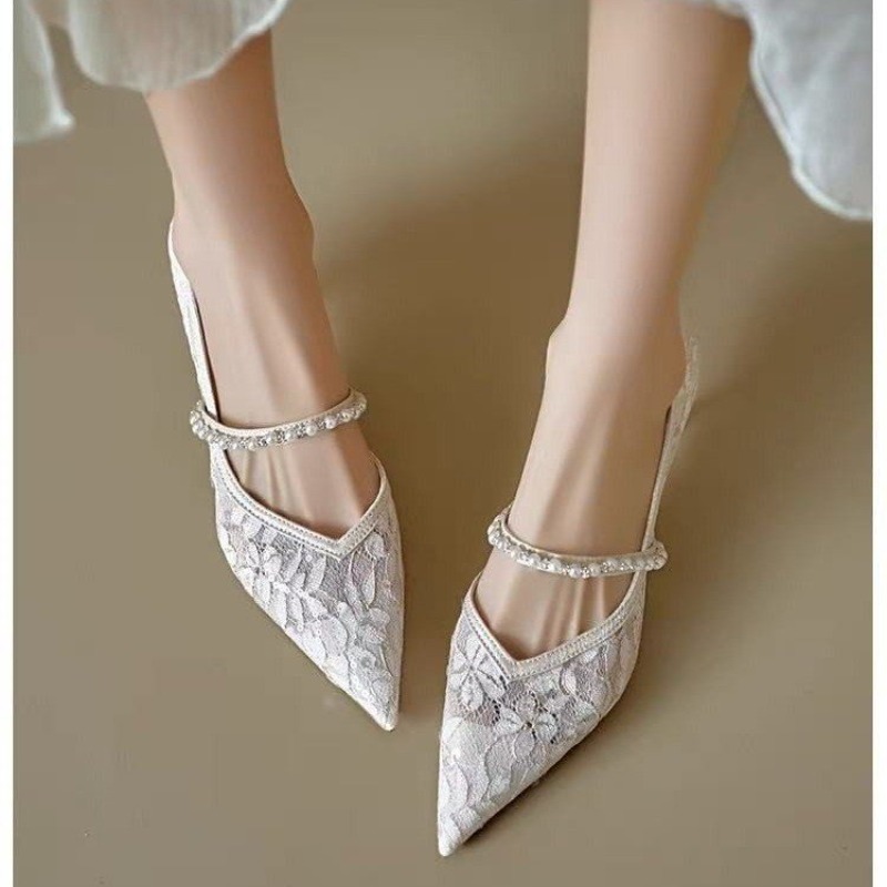 Embroidery Lace - Sexy Lace Embroidery High Heels Women