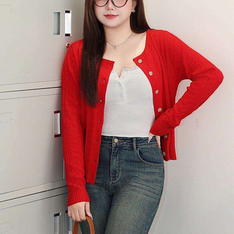 Embroidery Premium - Fashion Plus Size Women's Sweaters Cardigan