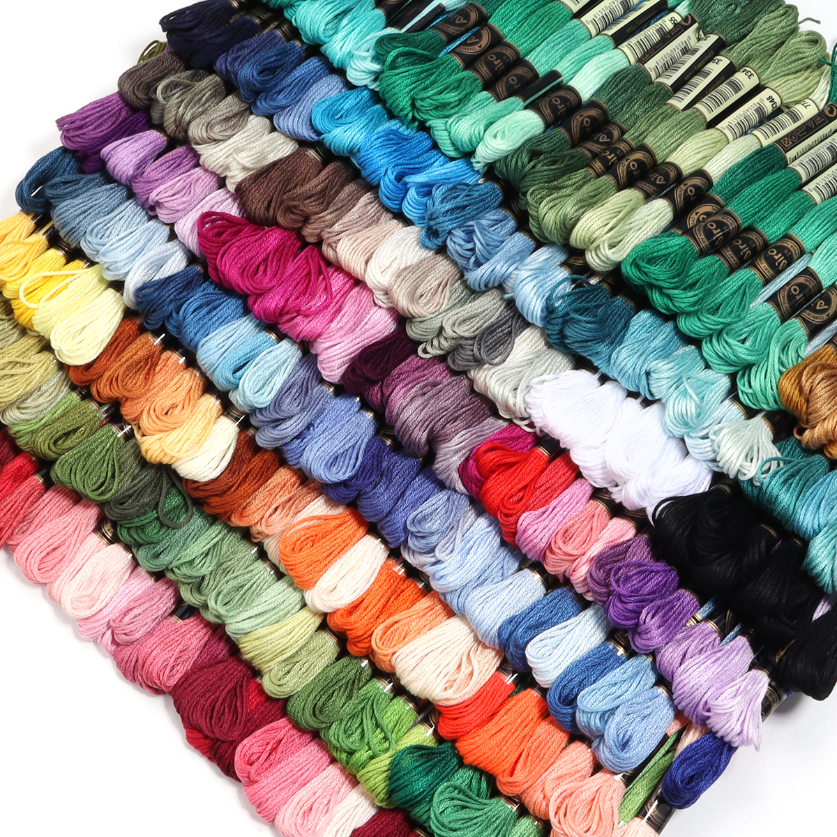 Embroidery Garments - 6Pcs/Lot Multicolor Polyester Embroidery Thread Cross
