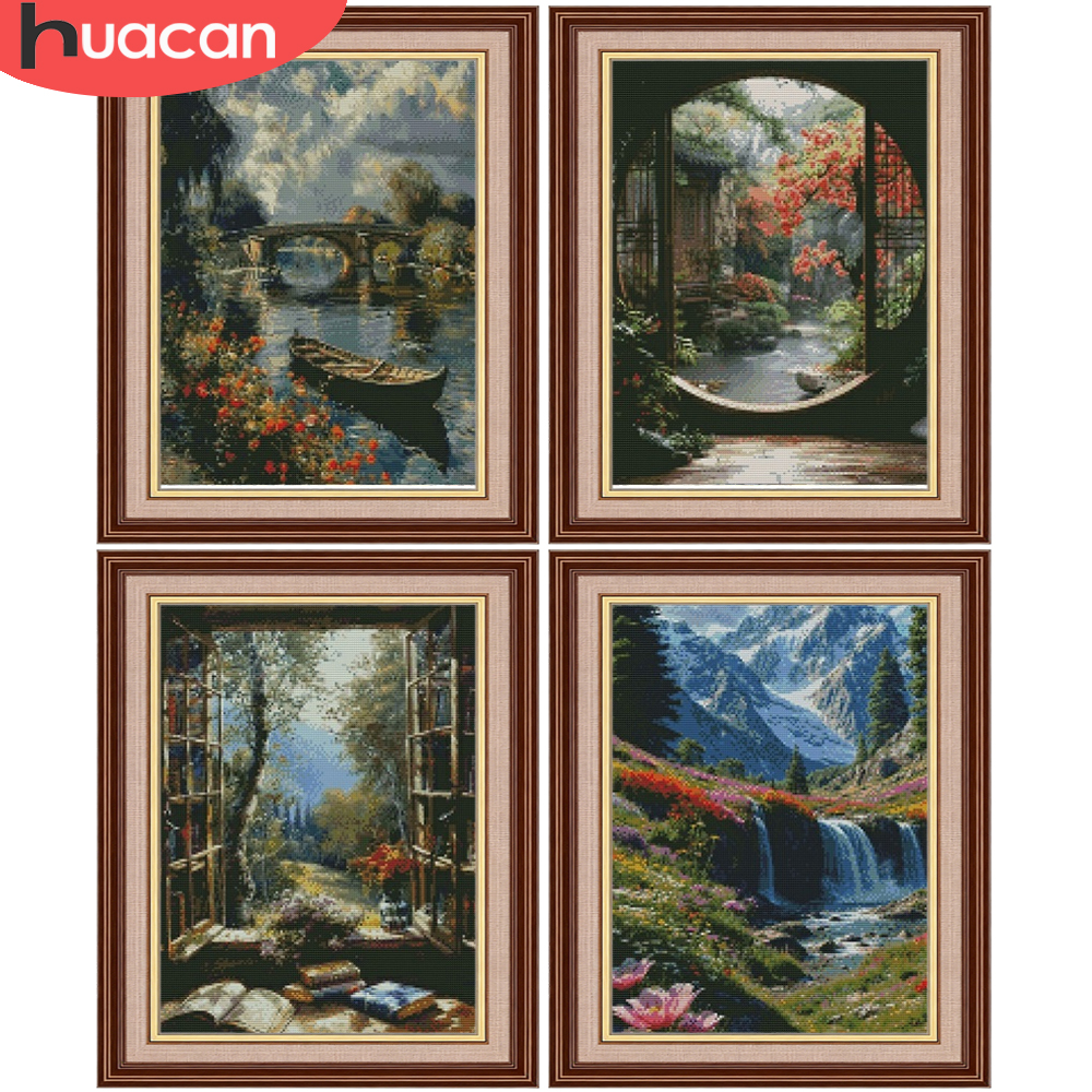 Embroidery Guide Paper - HUACAN 11CT Cross Embroidery Sets Nature