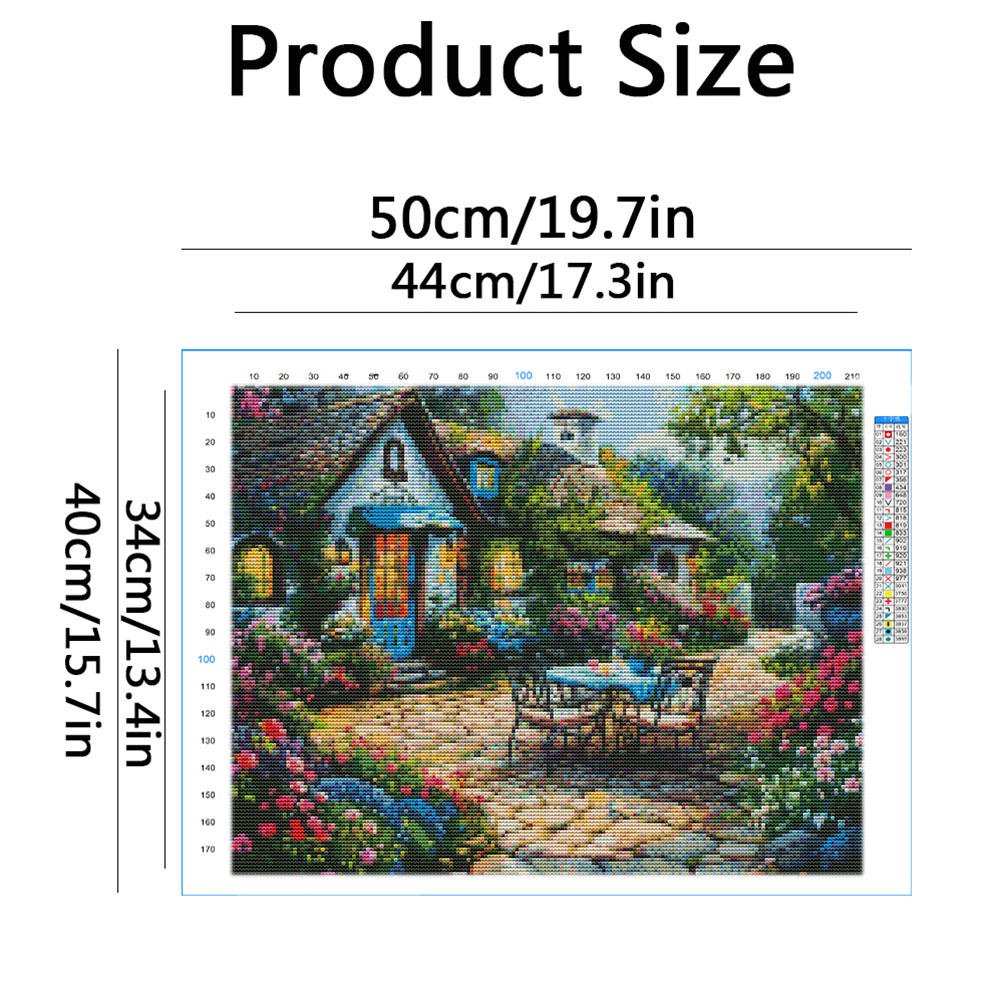 Garden Cross Stitch Kits Embro - Embroidery Guide Paper reseña y precio