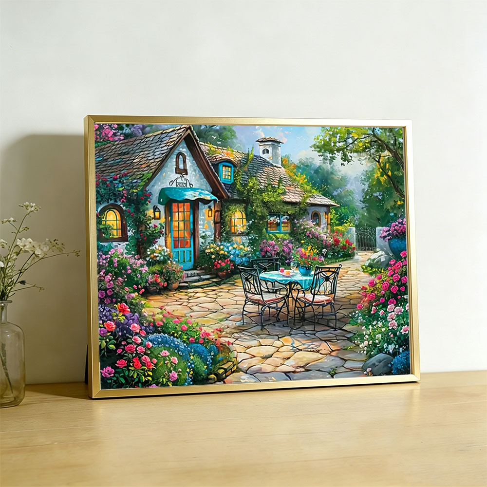 Garden Cross Stitch Kits Embro - Embroidery Guide Paper reseña y precio