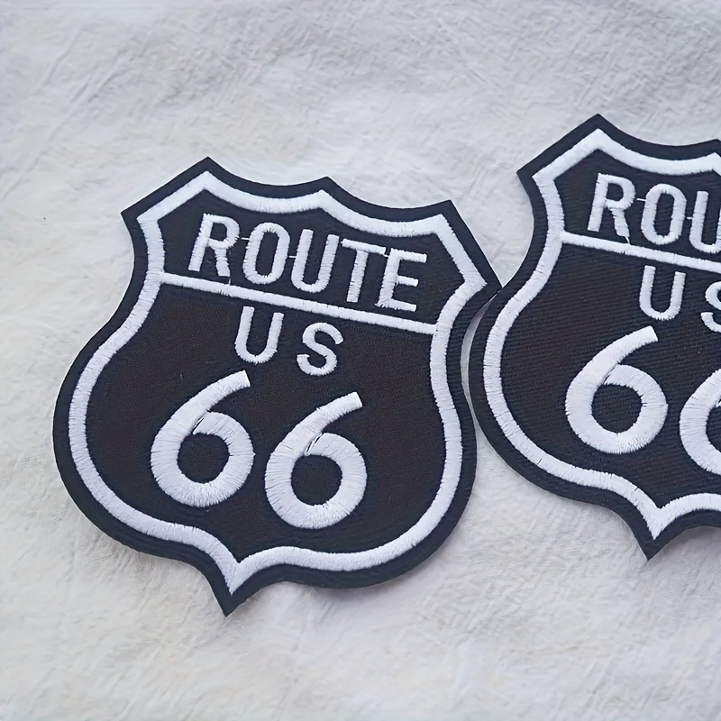 Route 66 Embroidery Patch - 2  - Embroidery Premium reseña y precio