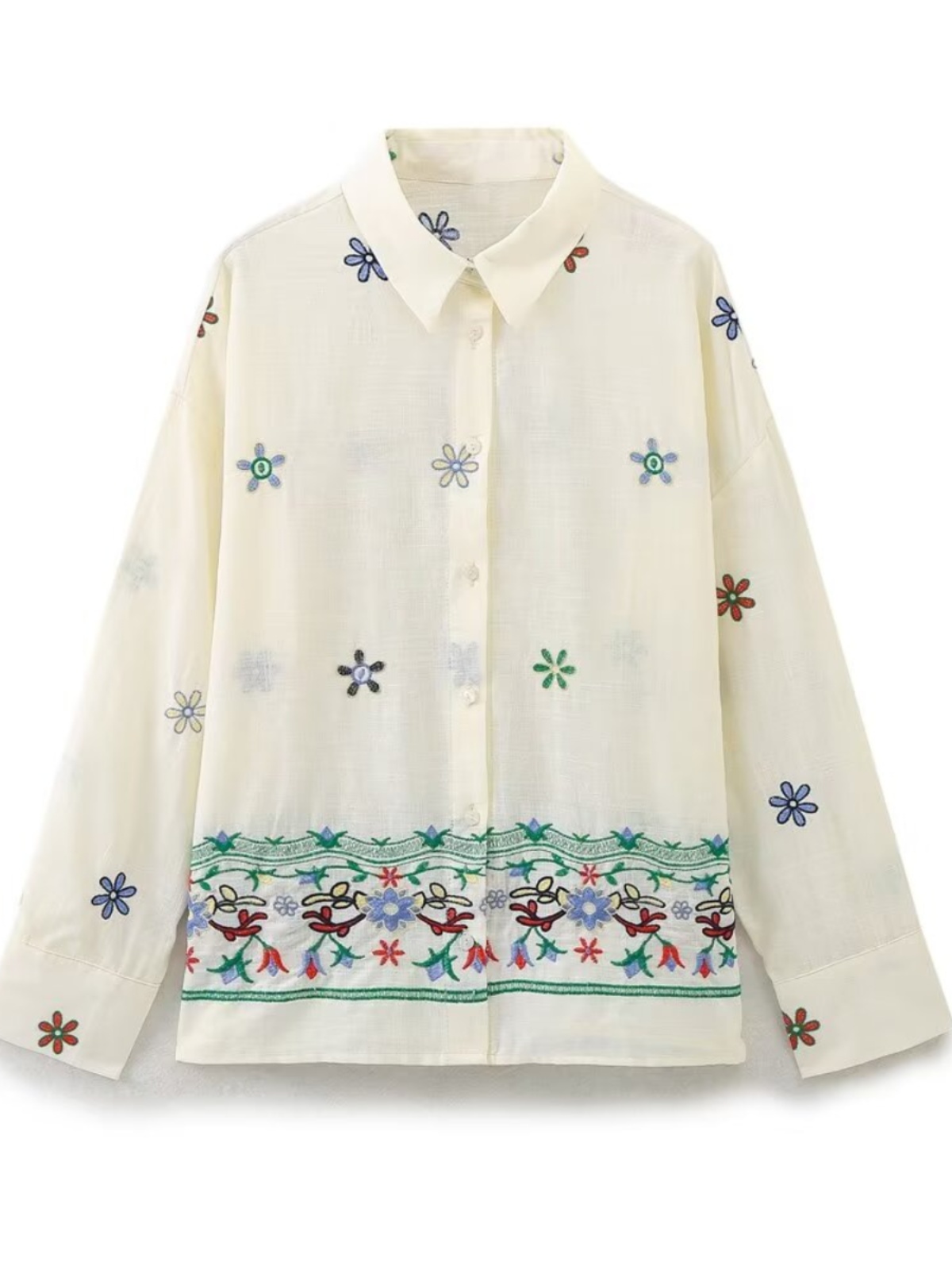 WMXZ Summer Loose Shirt Floral - Embroidery Premium reseña y precio