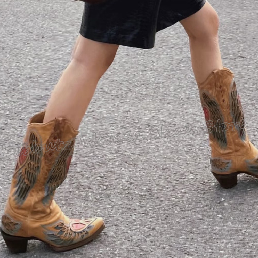 Embroidered Cowboy Western Boo - Embroidery Shoes reseña y precio
