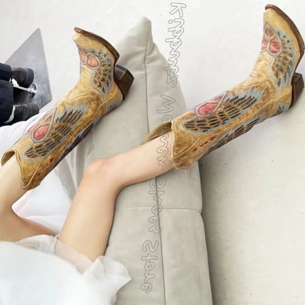 Embroidered Cowboy Western Boo - Embroidery Shoes reseña y precio