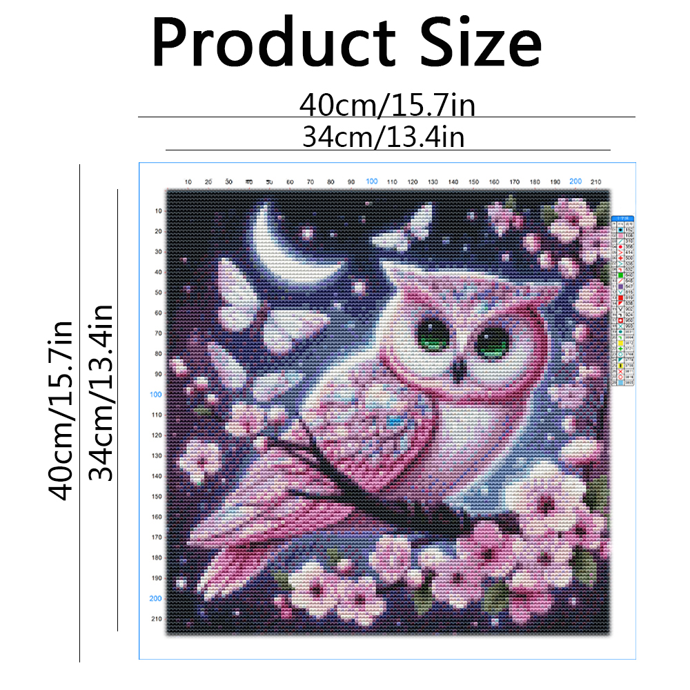 Cross Embroidery Kits Owl Anim - Embroidery Guide Paper reseña y precio