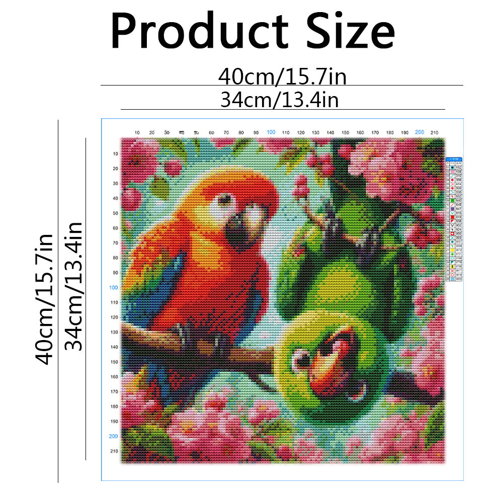 Cross Stitch Patterns Parrot A - Embroidery Guide Paper reseña y precio