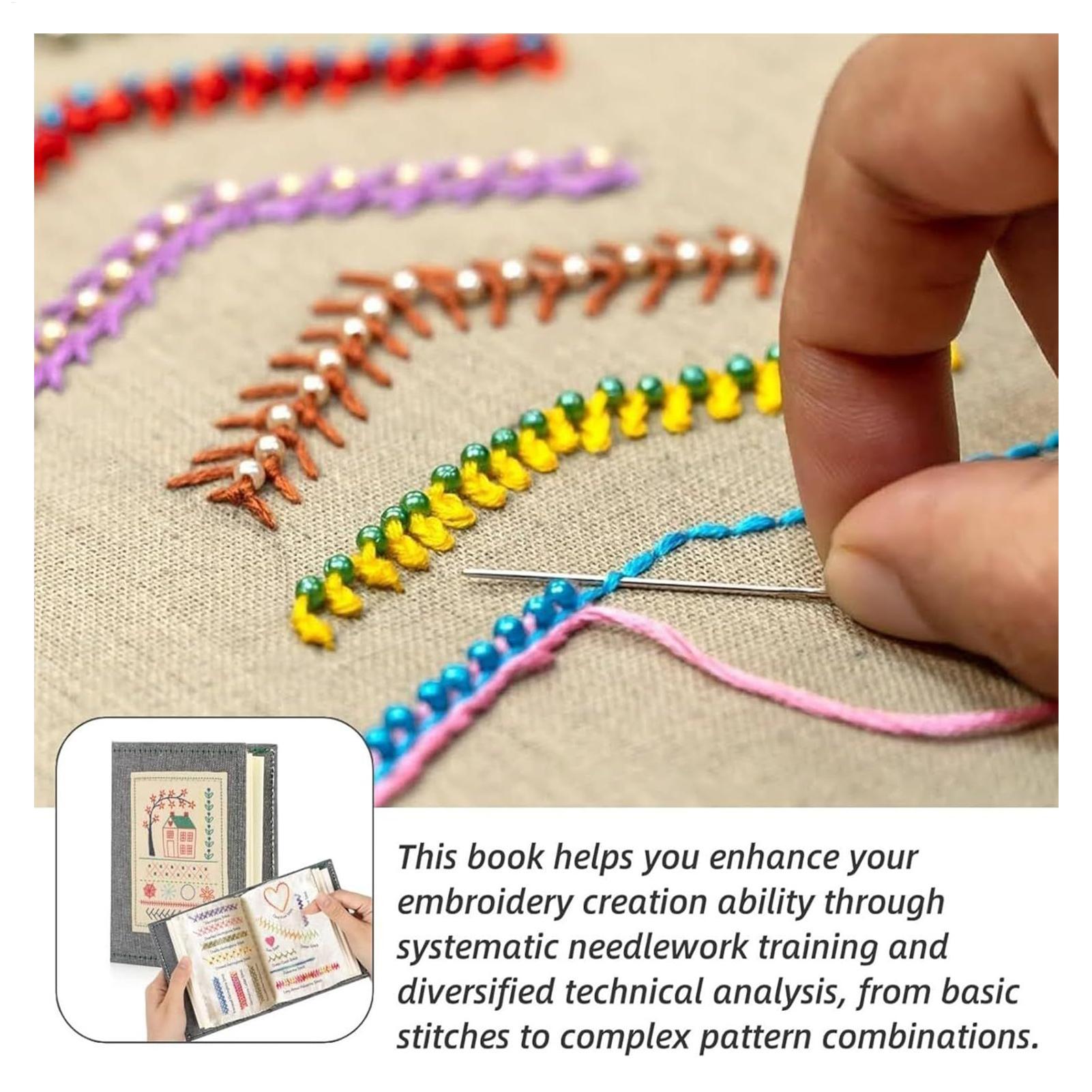 Embroidery Stitch Book For Beg - Embroidery Guide Paper reseña y precio