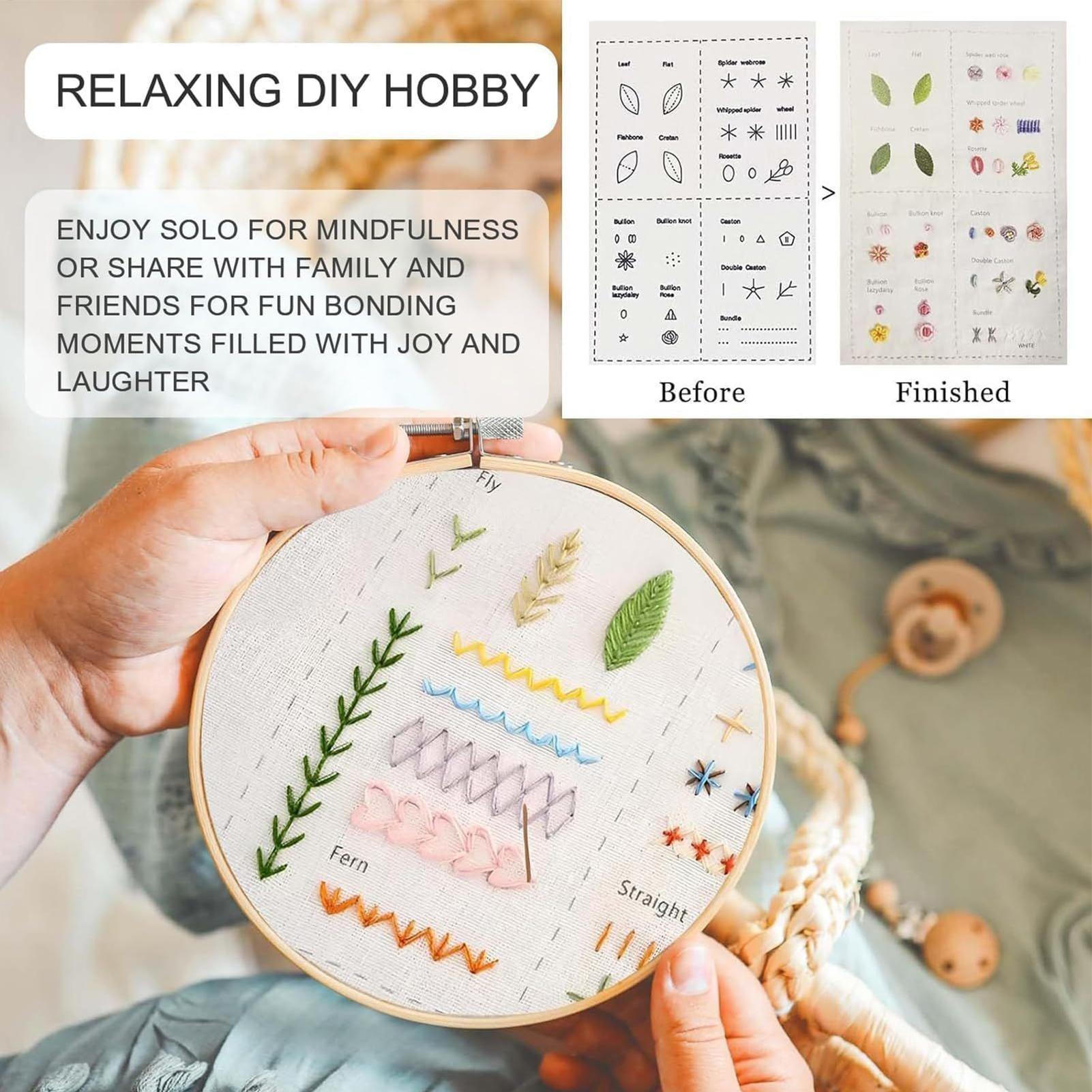 Embroidery Stitch Book For Beg - Embroidery Guide Paper reseña y precio