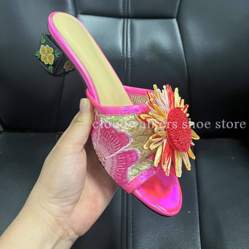 Iridescent Embroidery Upper Su - Embroidery Flower reseña y precio