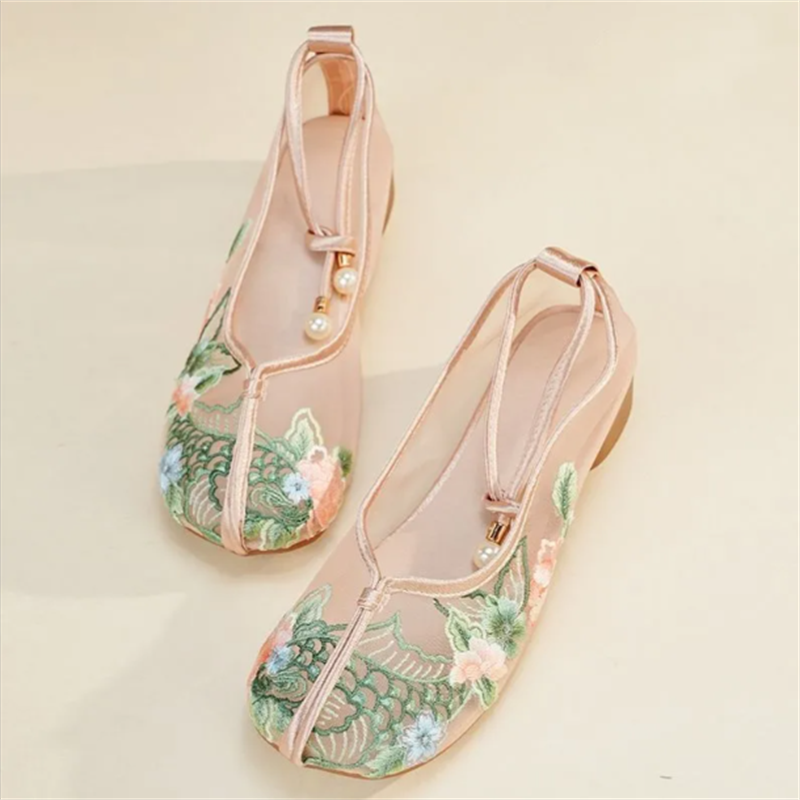 Popular Sandals Mesh Shoes Emb - Embroidery Lace reseña y precio