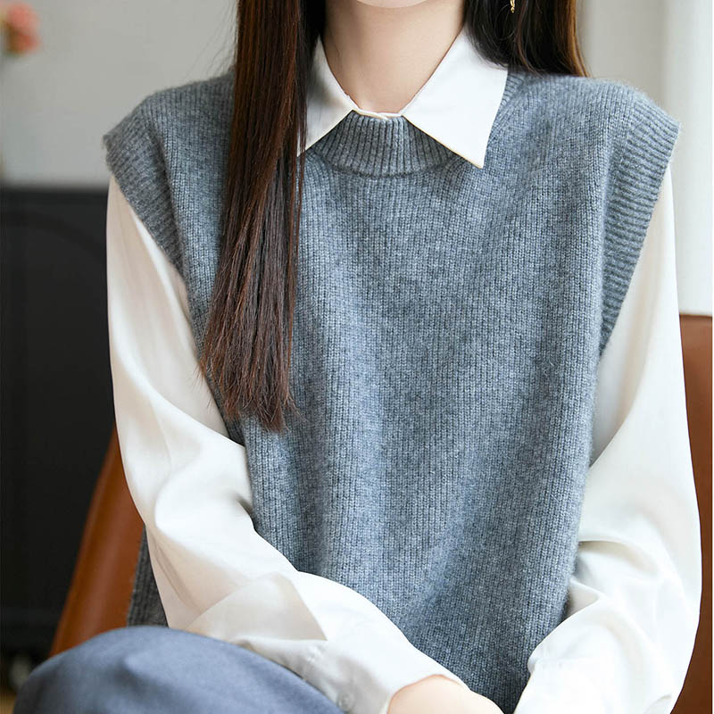 New Pullover Vest 100% Merino  - Embroidery Thread Yarn reseña y precio
