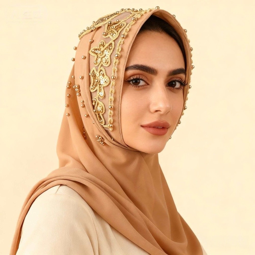 170×70cm Chiffon Hijab Scarf S - Embroidery Hijab reseña y precio