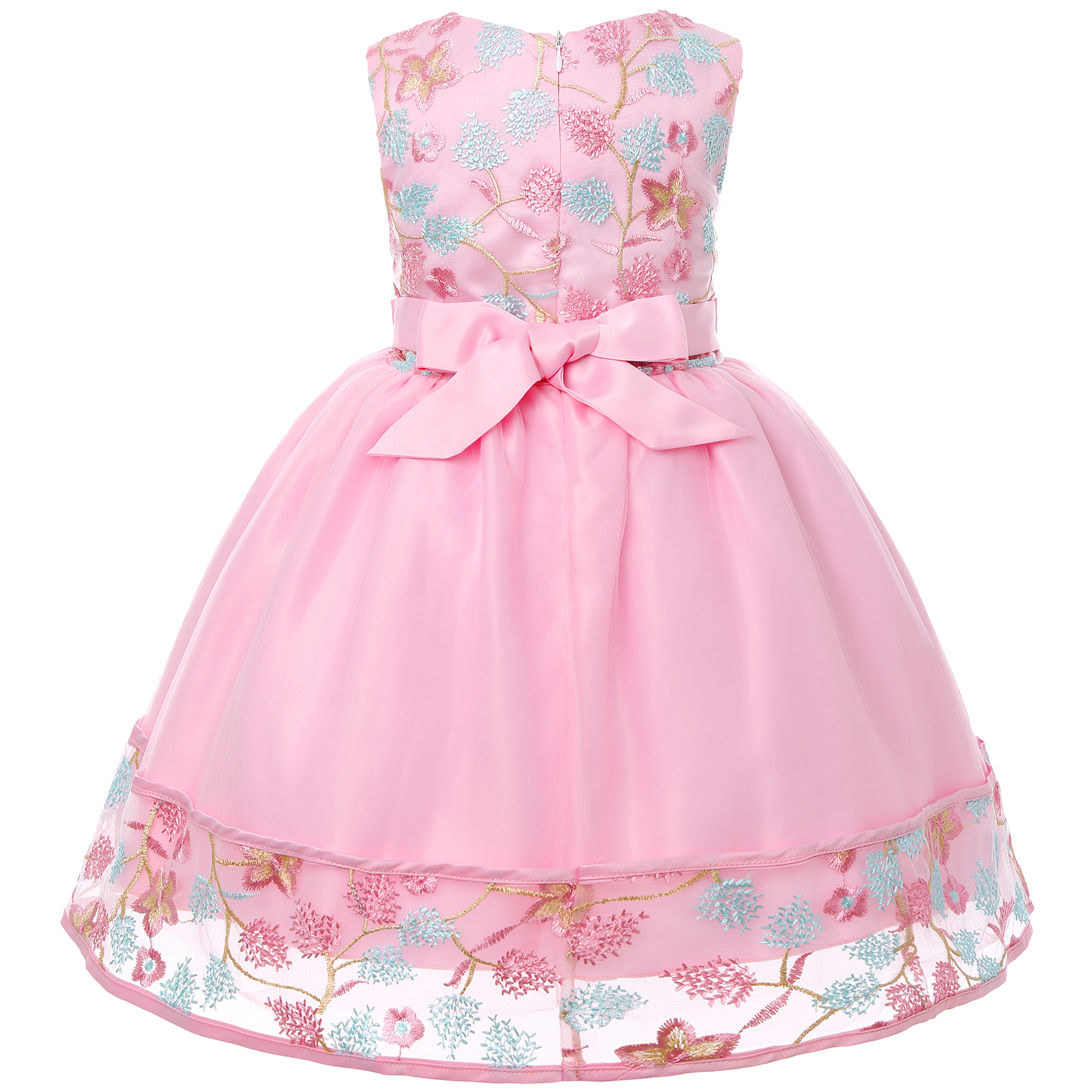 European and American embroide - Embroidery Net Dress reseña y precio