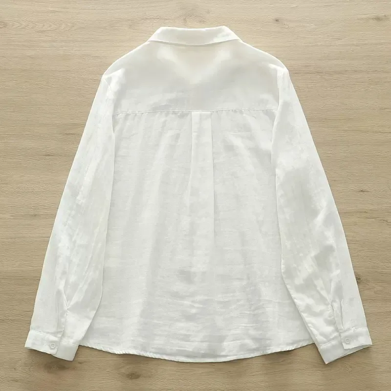 Women's White Peter Pan Collar - Embroidery Rabbit reseña y precio