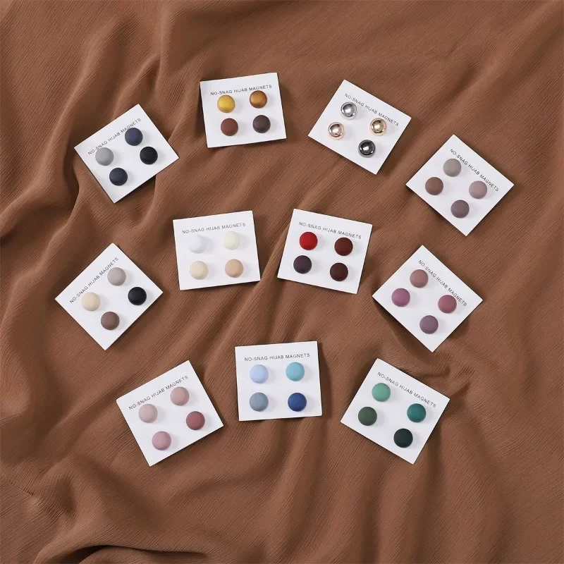 4Pcs/Card Matte Magnet Hijab P - Embroidery Hijab reseña y precio