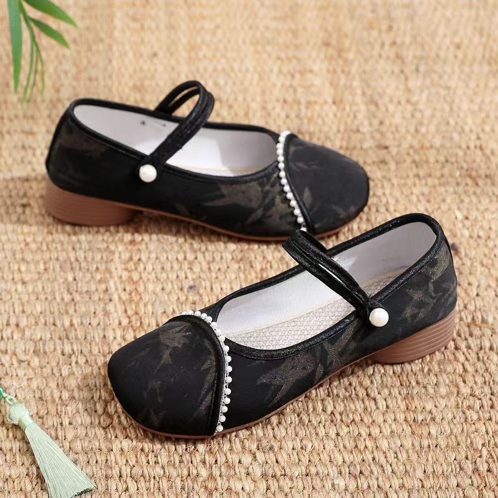 Chinese Style Women Low Heel C - Embroidery Shoes reseña y precio