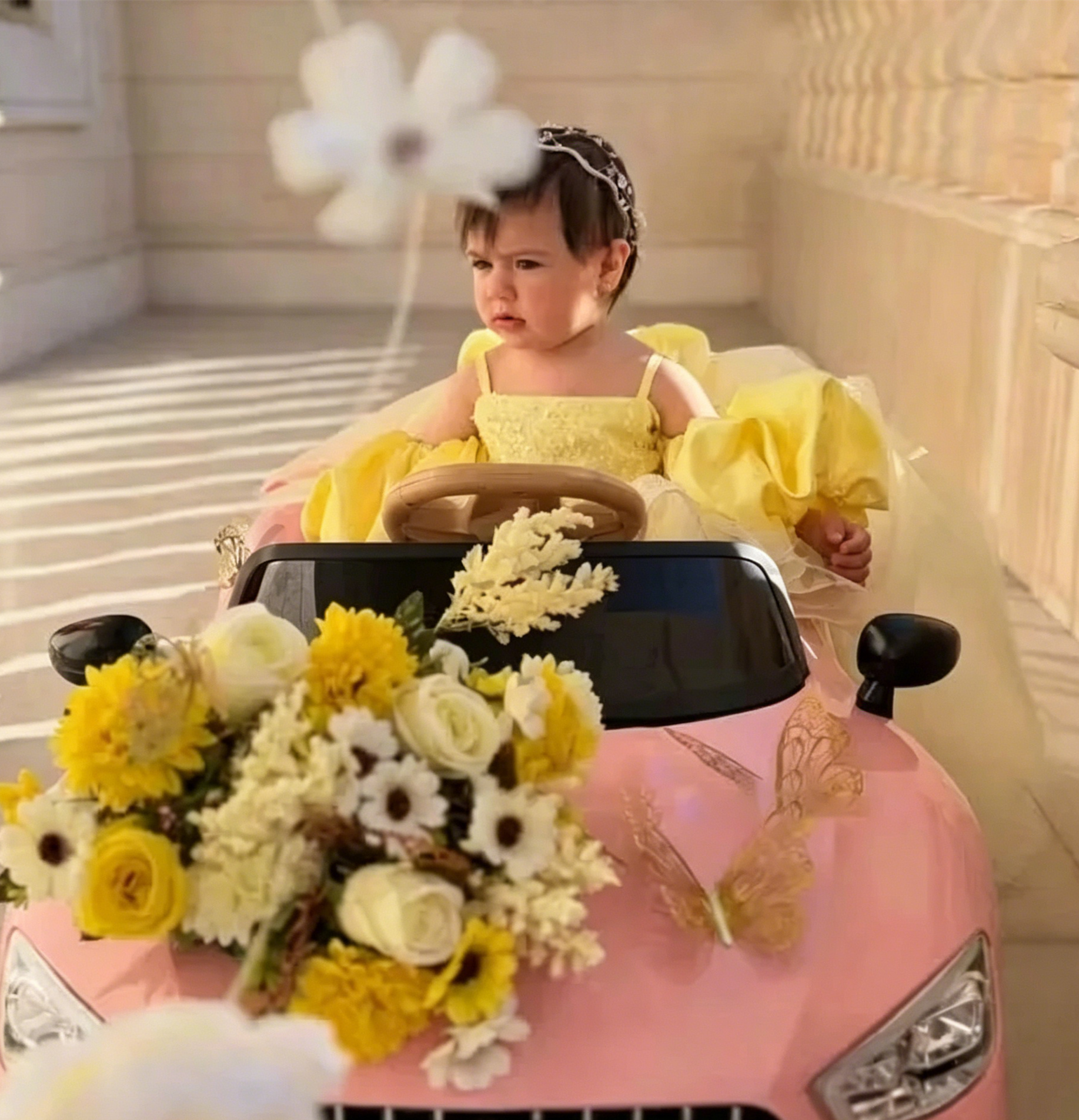 Cute Yellow Flower Girl Dresse - Embroidery Yellow Dress reseña y precio