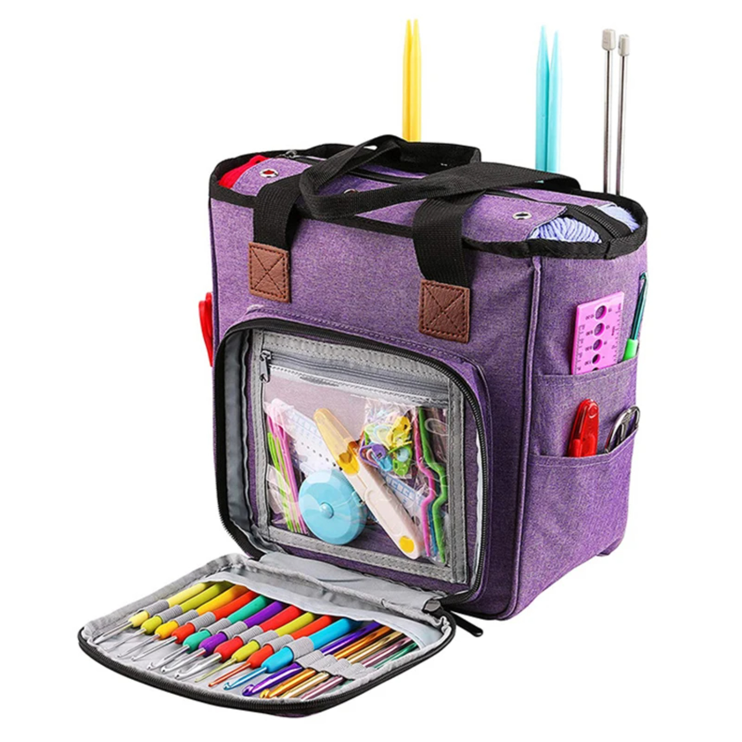 Portable Knitting Bag Organize - Embroidery Thread Yarn reseña y precio