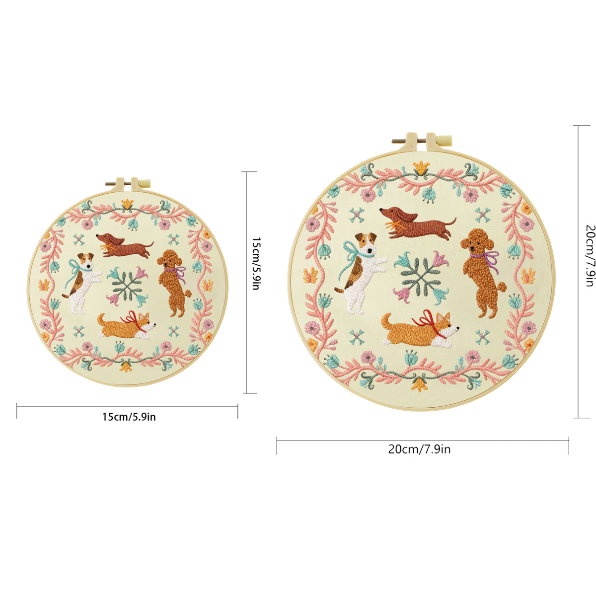 1pc 20X20CM/15X15CM running do - Embroidery Running Stitch reseña y precio