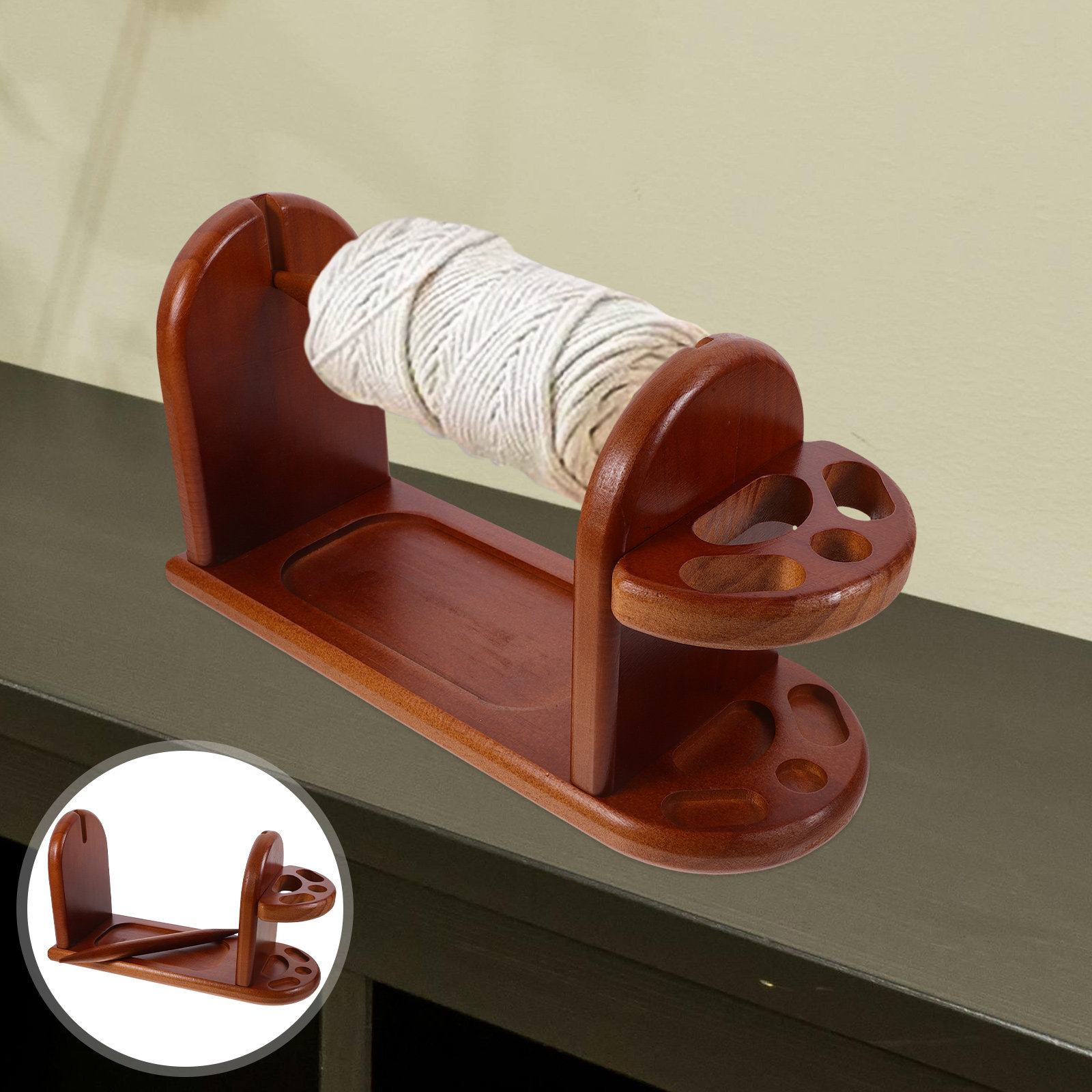 Sturdy Wooden Yarn Holder for  - Embroidery Thread Yarn reseña y precio