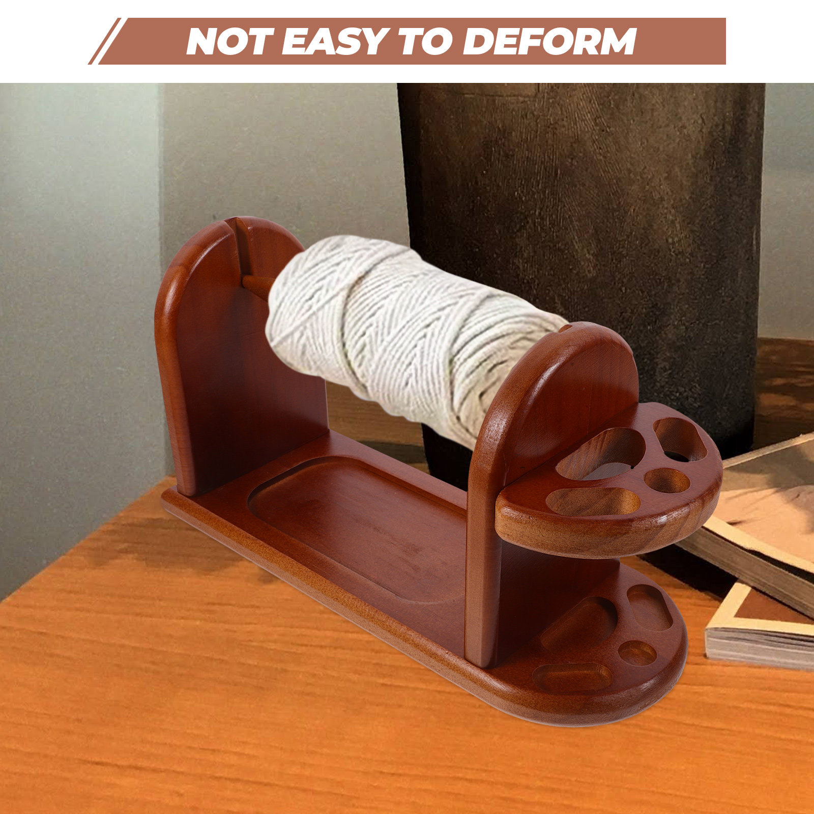 Sturdy Wooden Yarn Holder for  - Embroidery Thread Yarn reseña y precio