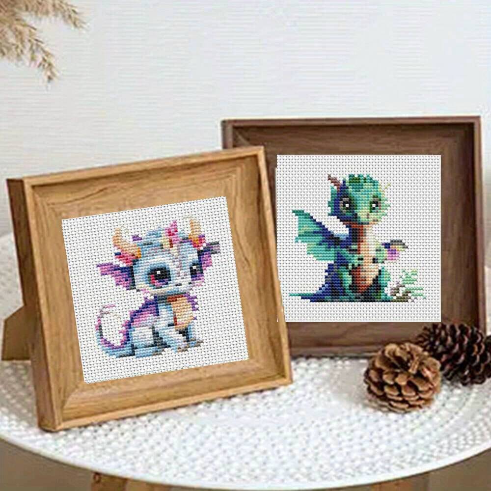 12Pcs Dragon Cross Stitch 11CT - Embroidery Kurta Men reseña y precio
