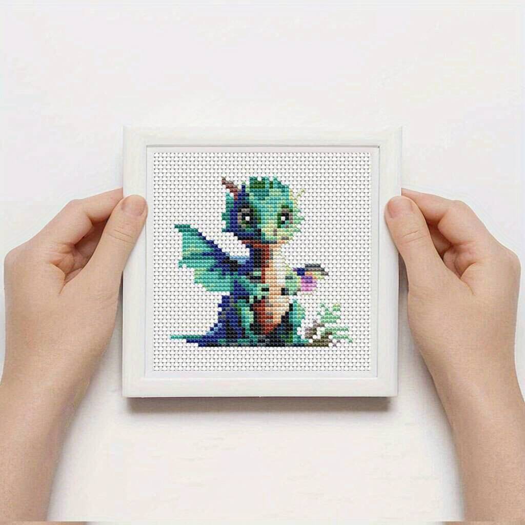 12Pcs Dragon Cross Stitch 11CT - Embroidery Kurta Men reseña y precio