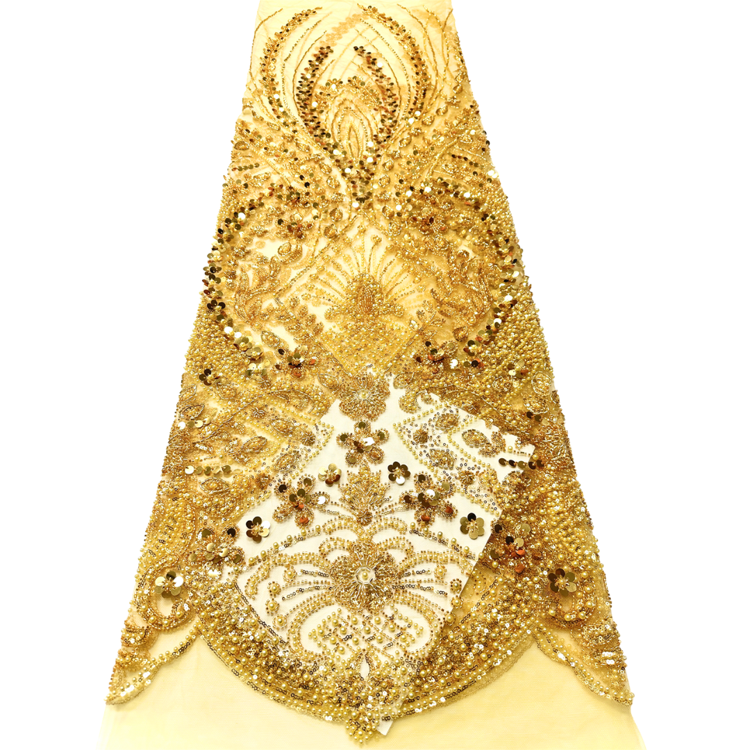 Yellow Bridal Lace Fabric 5 ya - Embroidery Yellow Dress reseña y precio