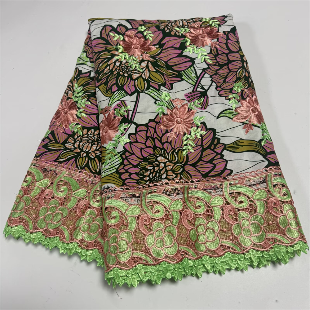 Wax Lace African Fabric French - Embroidery Yellow Dress reseña y precio