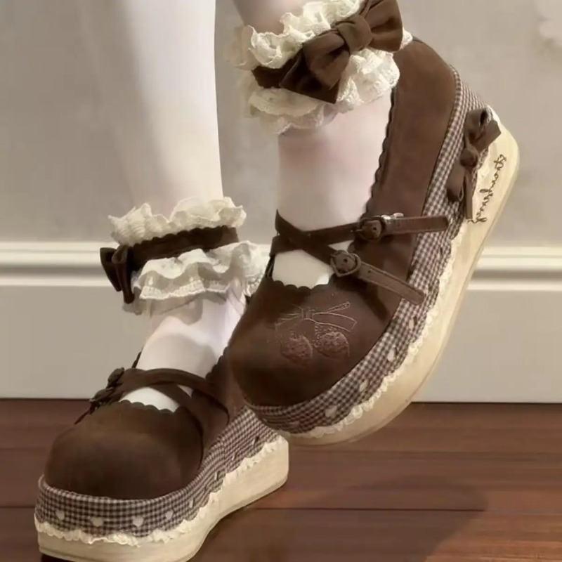 Lolita High Heels Height Incre - Embroidery Lace reseña y precio