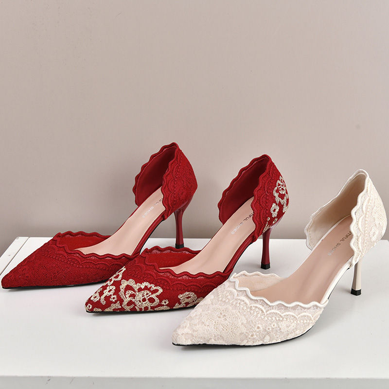 Luxury Red White Lace Embroide - Embroidery Lace reseña y precio