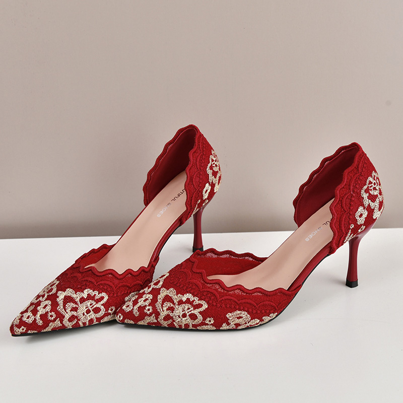 Luxury Red White Lace Embroide - Embroidery Lace reseña y precio