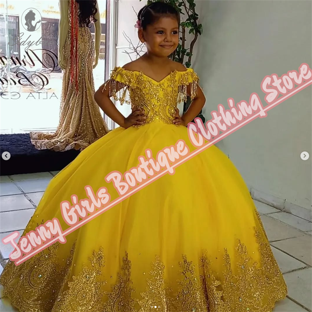 Yellow Beautiful Girl Birthday - Embroidery Yellow Dress reseña y precio