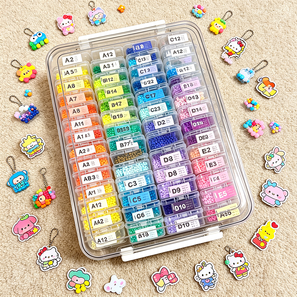 60pcs Transparent Plastic Stor - Embroidery Painting reseña y precio