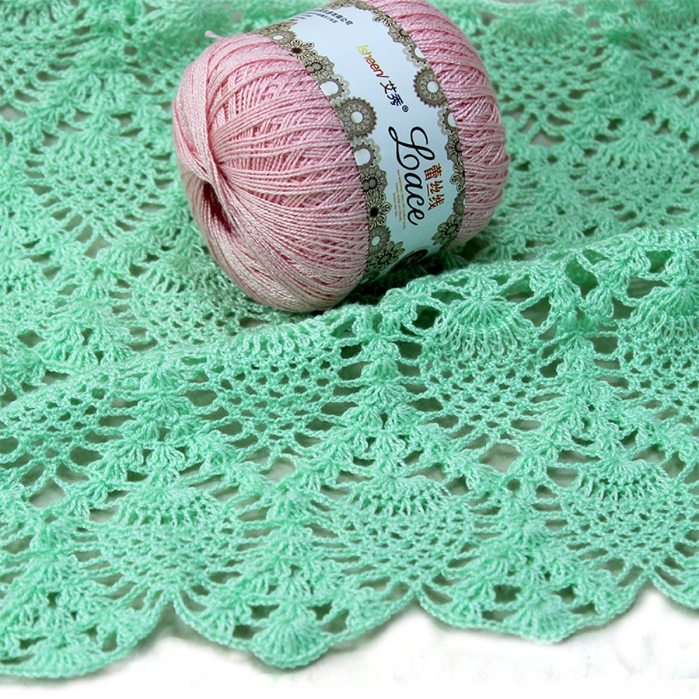 50g/Ball Soft Cotton Lace Yarn - Embroidery Thread Yarn reseña y precio