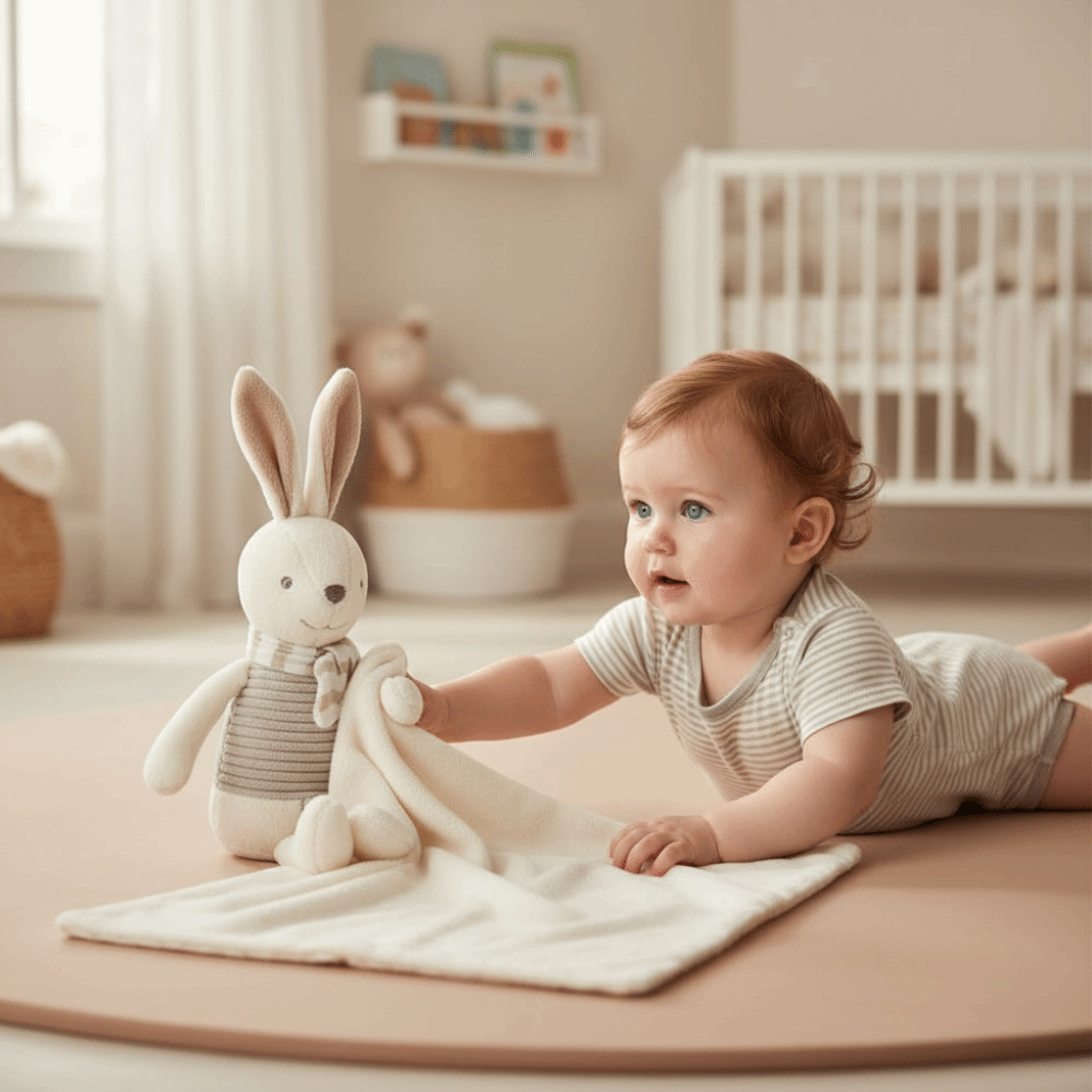 Square Shape Baby Rabbit Comfo - Embroidery Rabbit reseña y precio