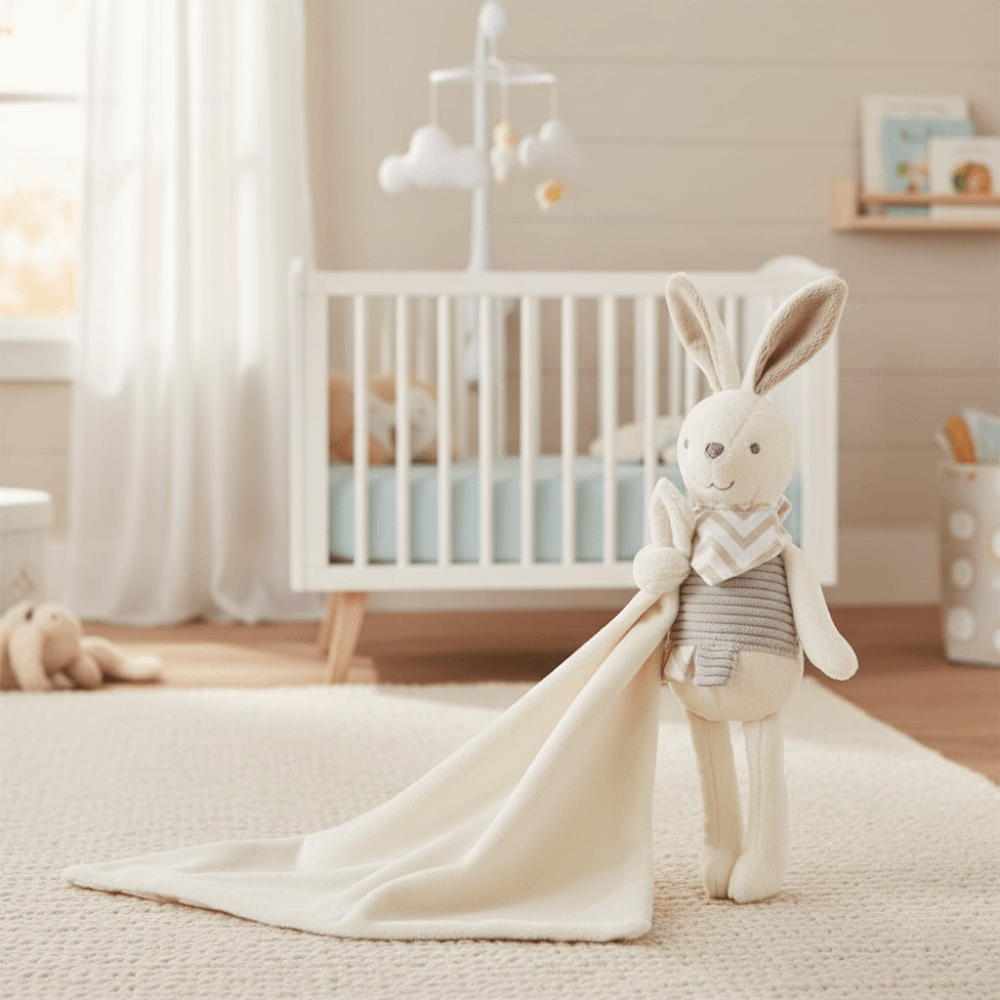 Square Shape Baby Rabbit Comfo - Embroidery Rabbit reseña y precio