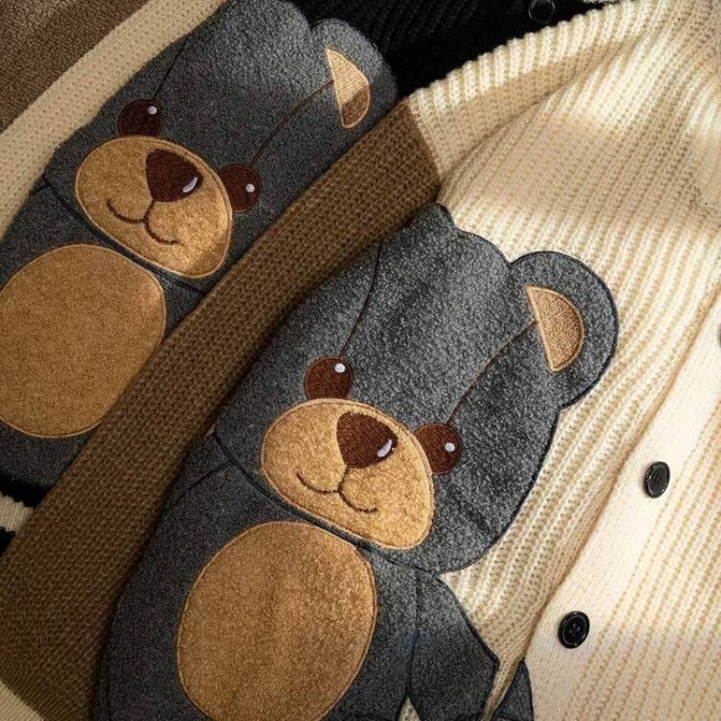 Womens Cute Bear Graphic Embro - Embroidery Thread Yarn reseña y precio