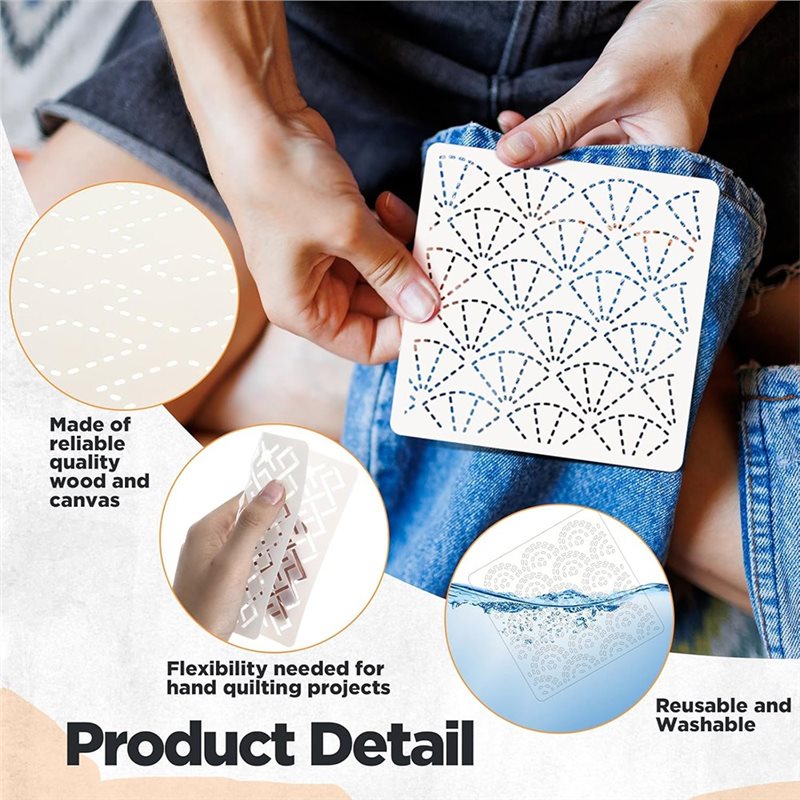 ABBP-30 Pcs Spike Template Ste - Embroidery X Pattern reseña y precio