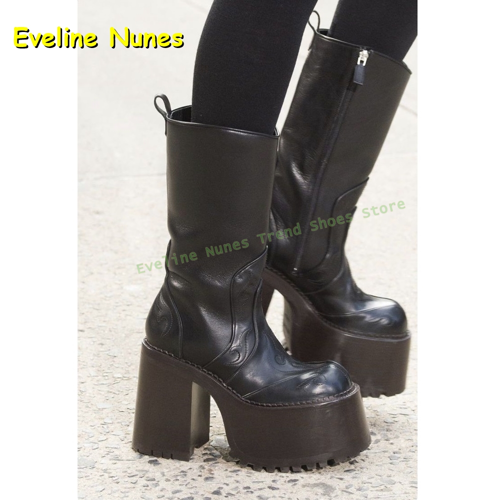 Embroidery Platform Knee High  - Embroidery Shoes reseña y precio