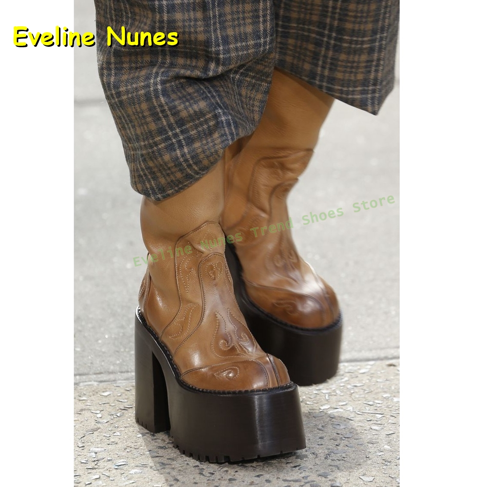 Embroidery Platform Knee High  - Embroidery Shoes reseña y precio