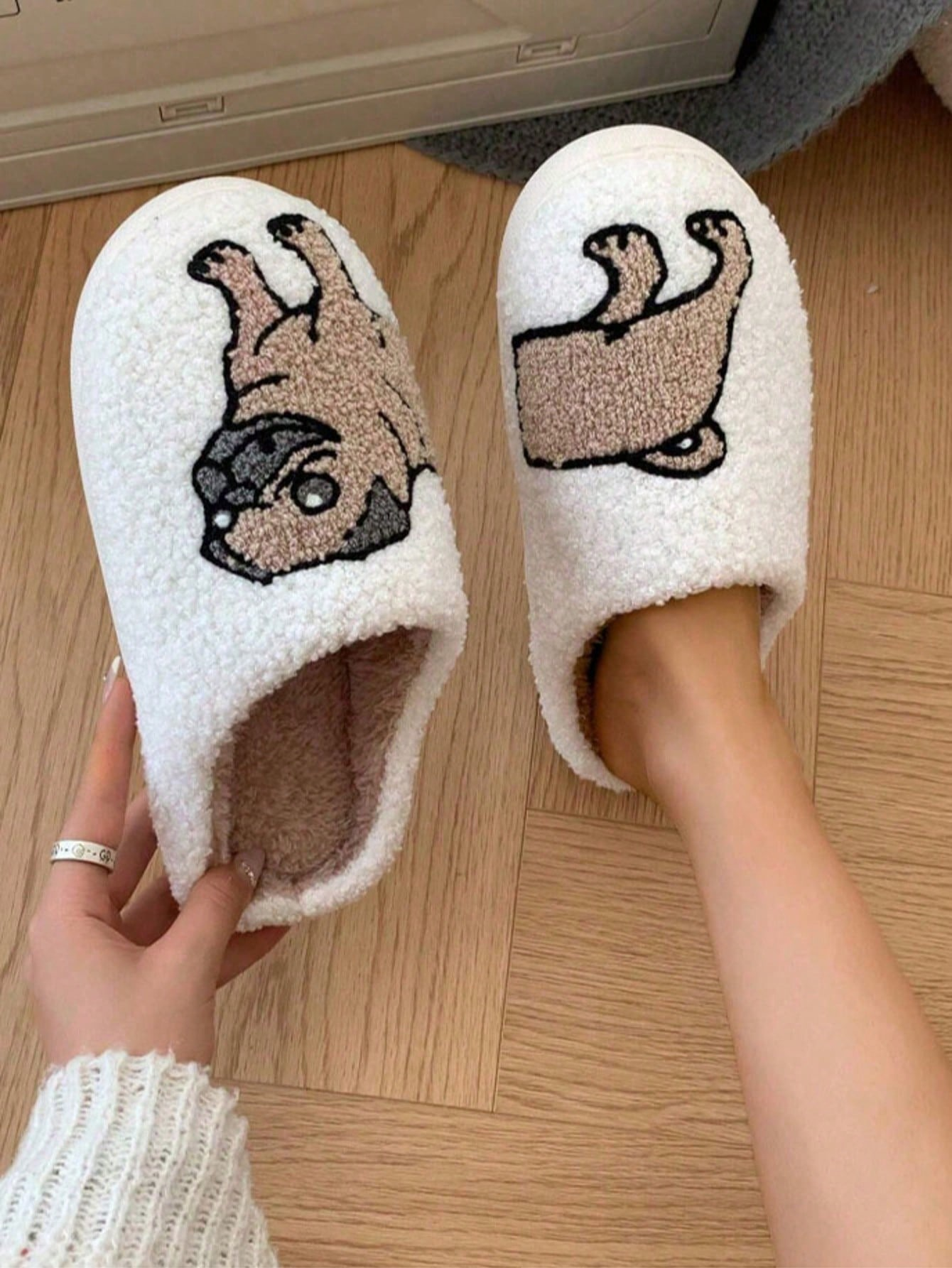 Couple Pug Embroidery Plush Sl - Embroidery Print reseña y precio