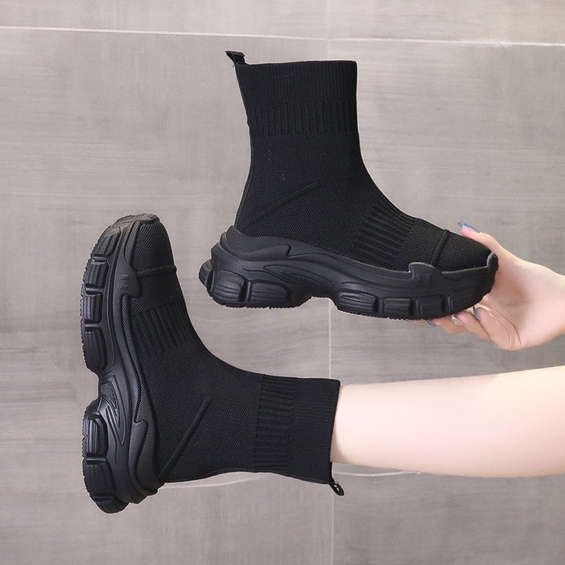 Sock boots women's summer new  - Embroidery Lace reseña y precio