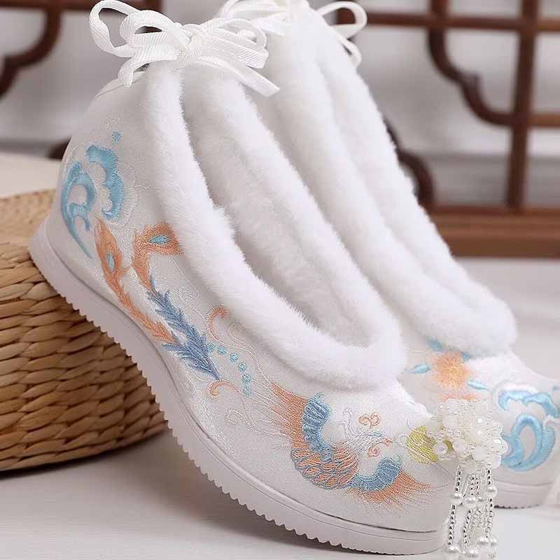 Winter Hanfu Shoes Women Chine - Embroidery Shoes reseña y precio