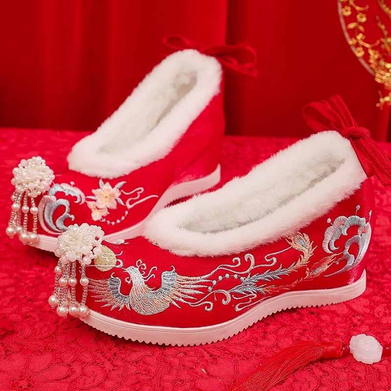 Winter Hanfu Shoes Women Chine - Embroidery Shoes reseña y precio