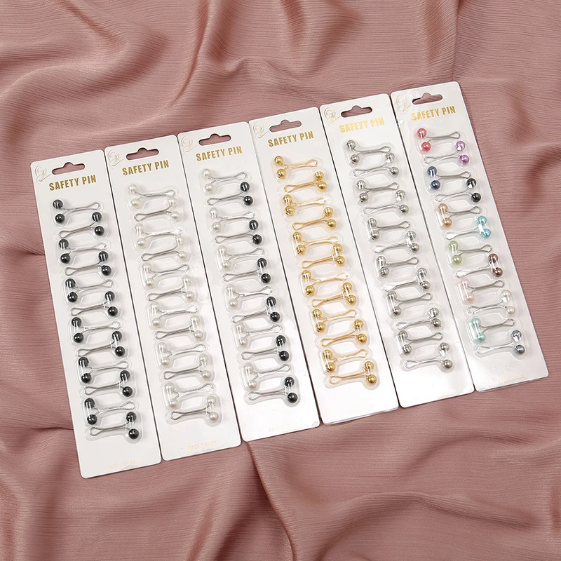 12pcs/Bag Muslim Hijab Pins Sc - Embroidery Hijab reseña y precio