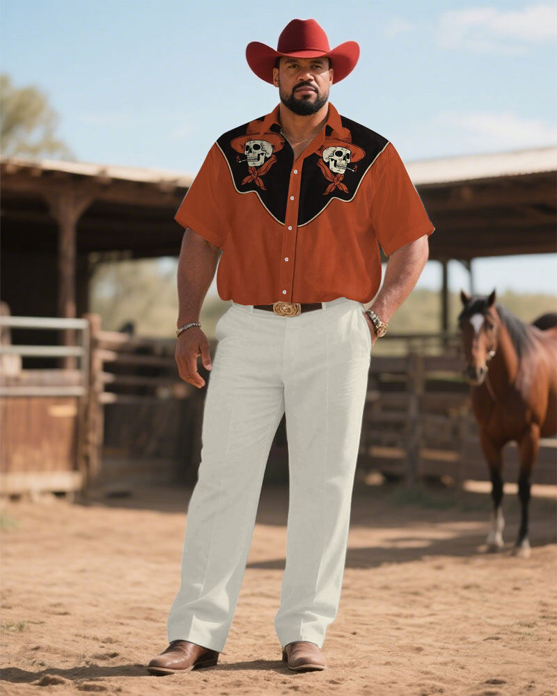 S-9XL Men's Western Cowboy Emb - Embroidery Print reseña y precio